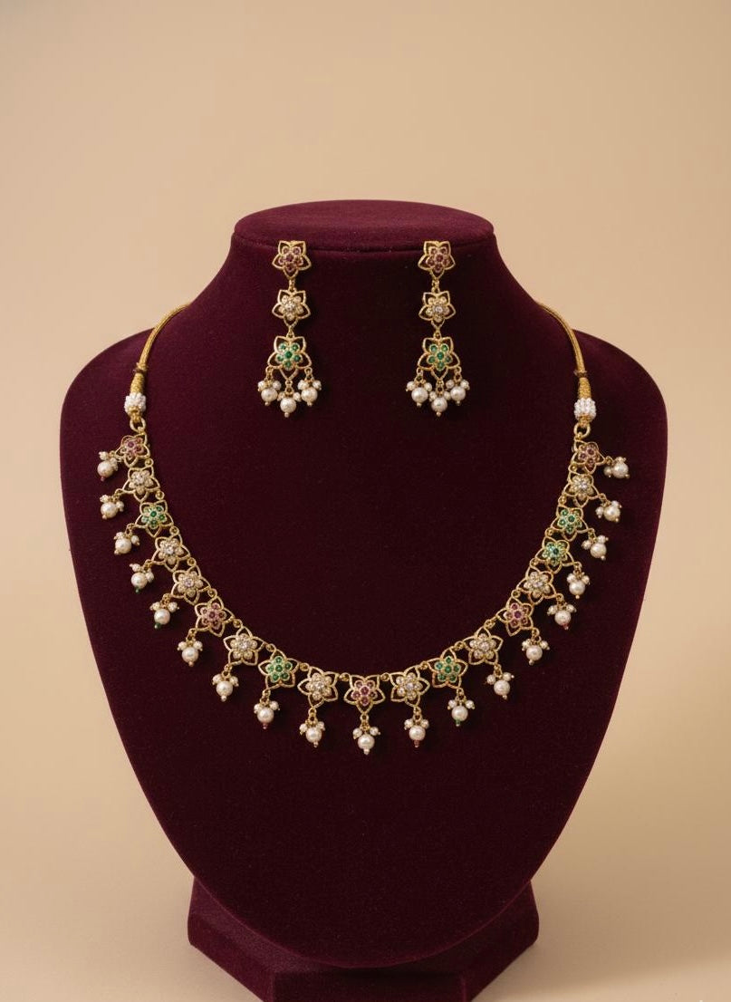 Gulbahaar Jadau Necklace Set