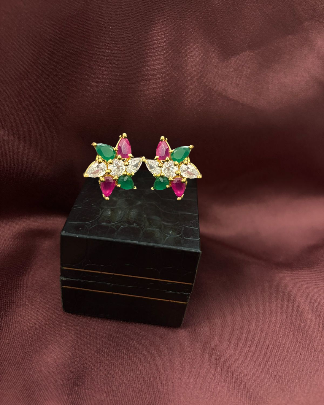 Crystal Zirconia Stud Earrings