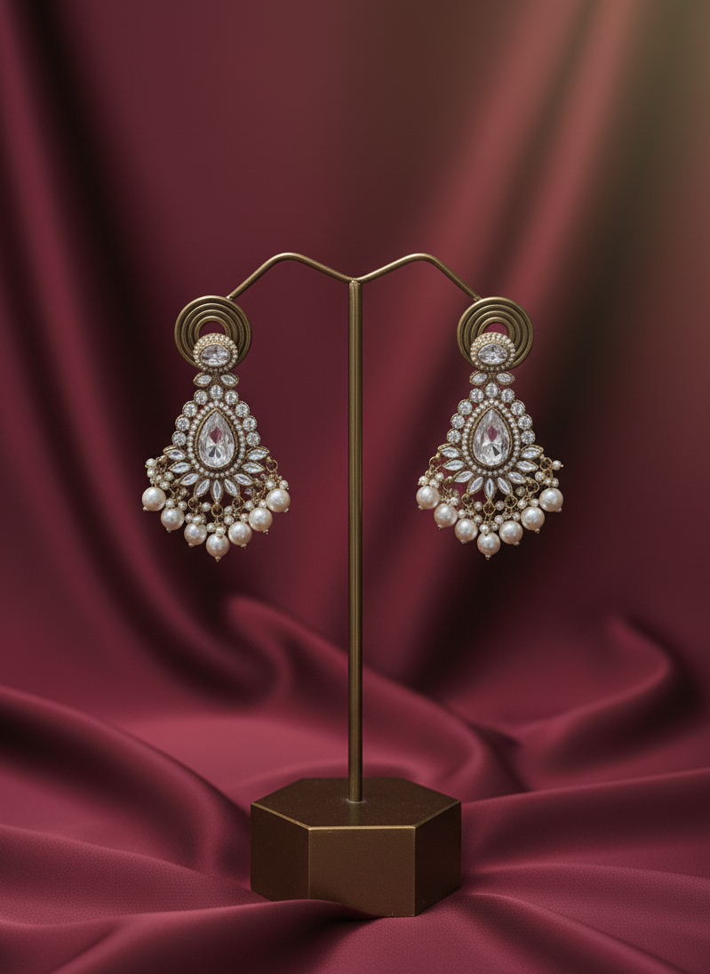 Shahi-Noor Moissanite Polki Set