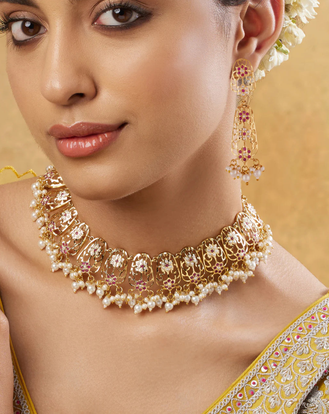 Rajamukhi Necklace Set