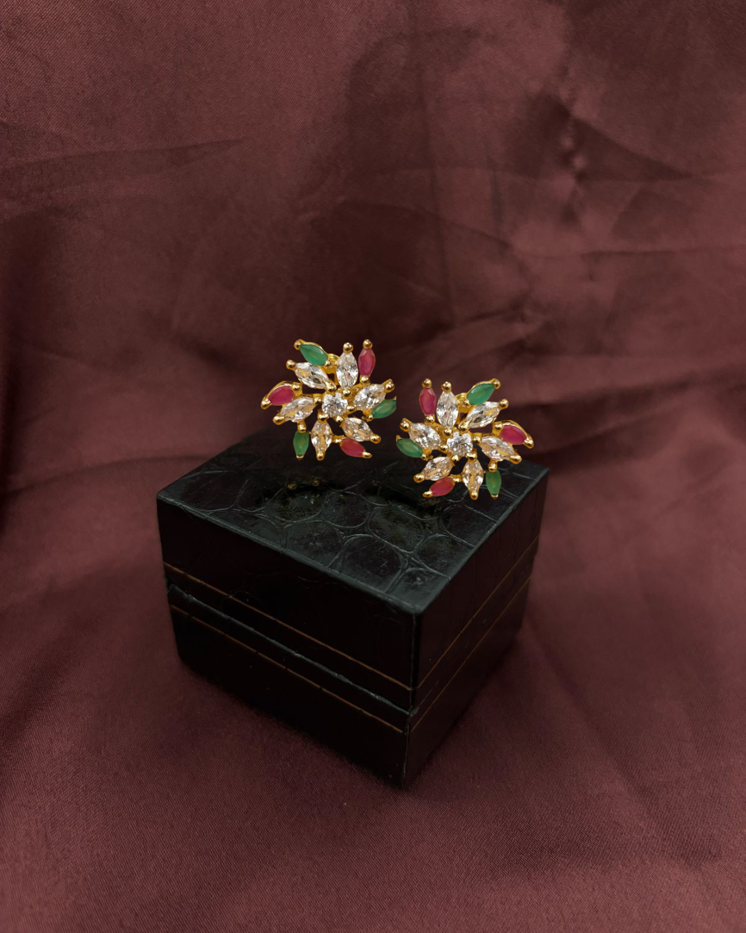 Dazzle Bloom Stud Earrings