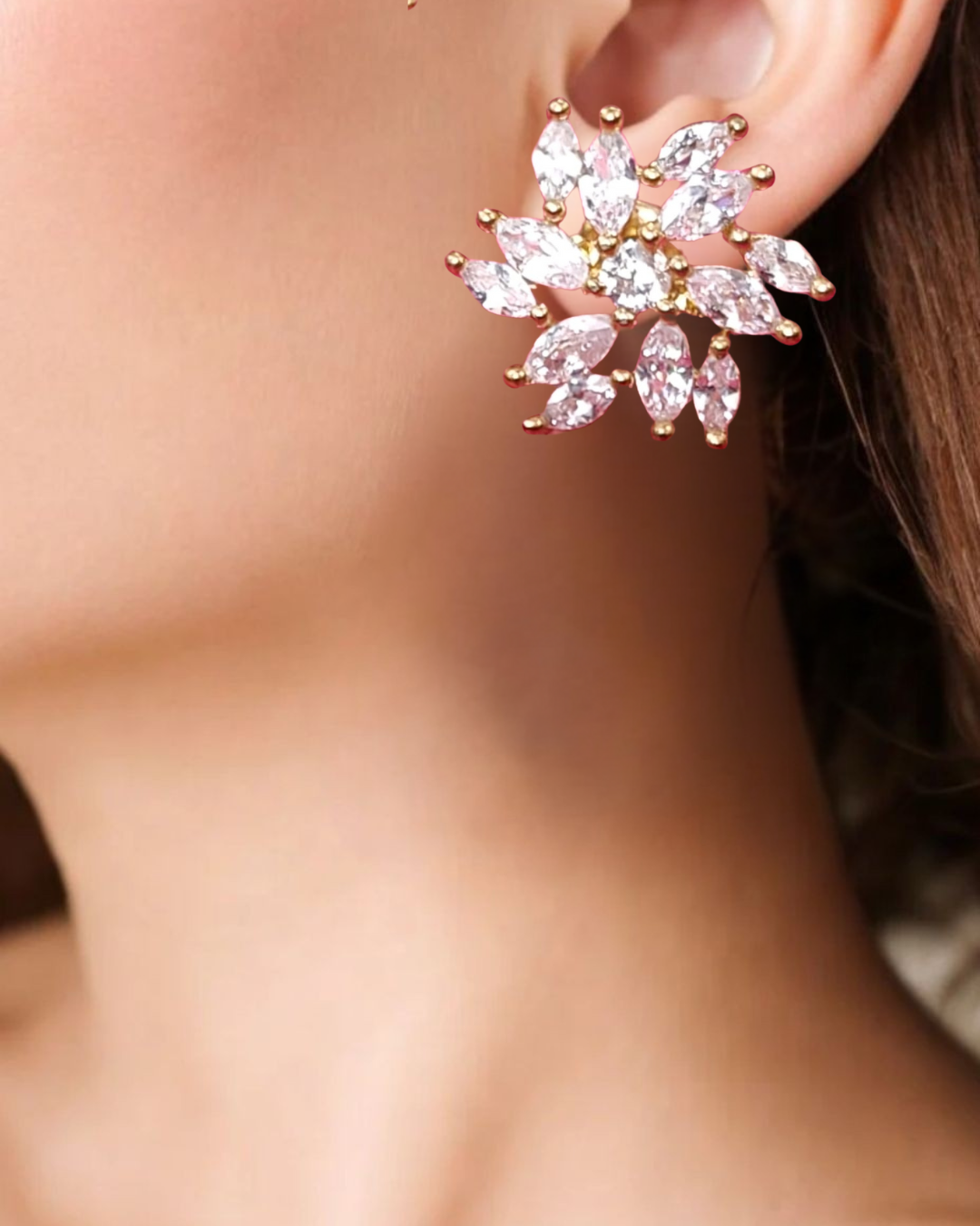 Dazzle Bloom Stud Earrings