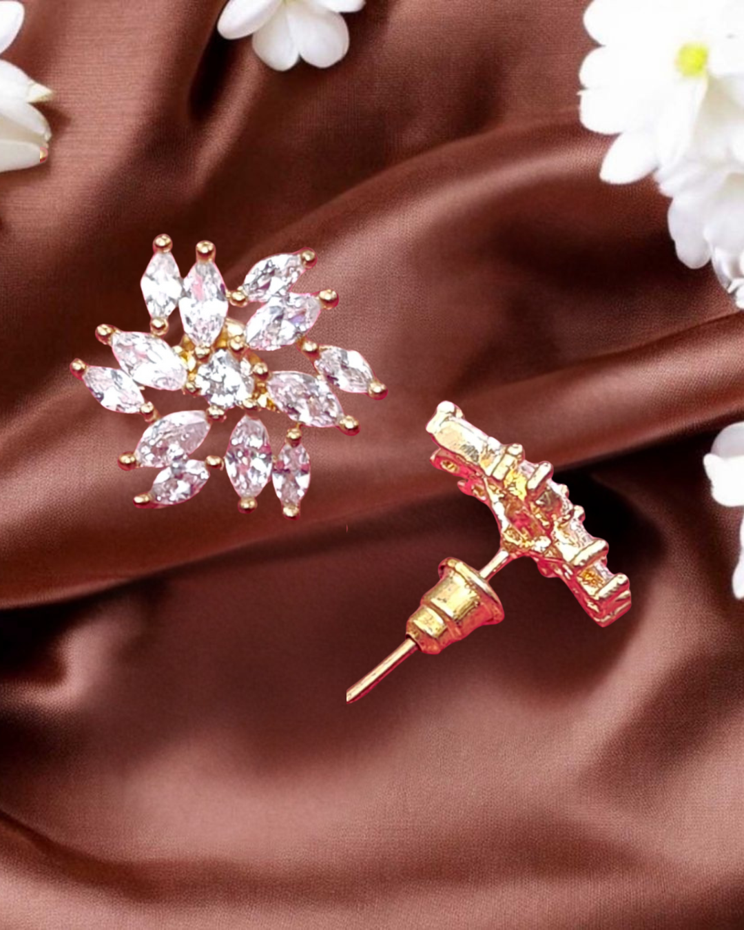 Dazzle Bloom Stud Earrings