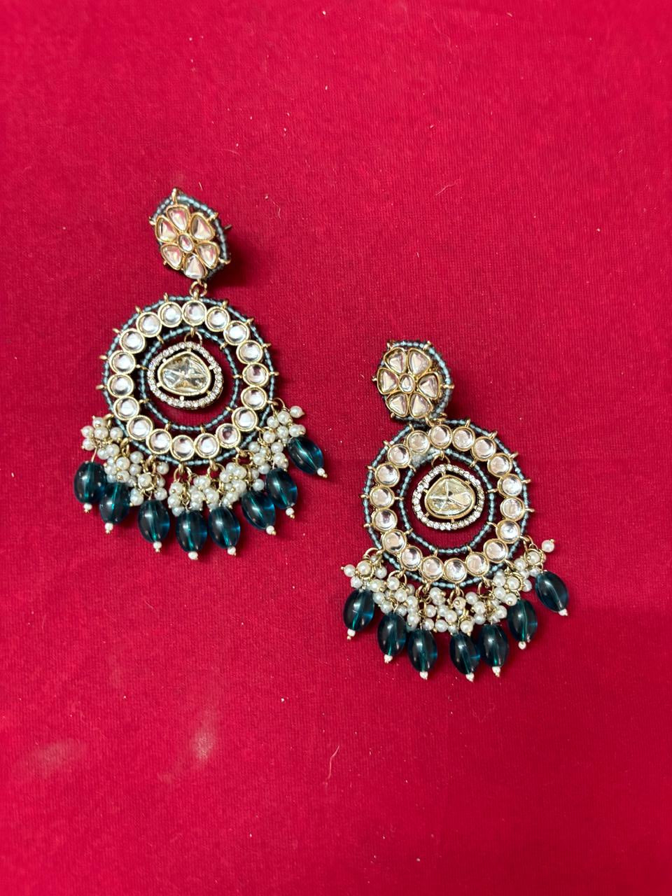 Meher Royal Blue Chandbalis