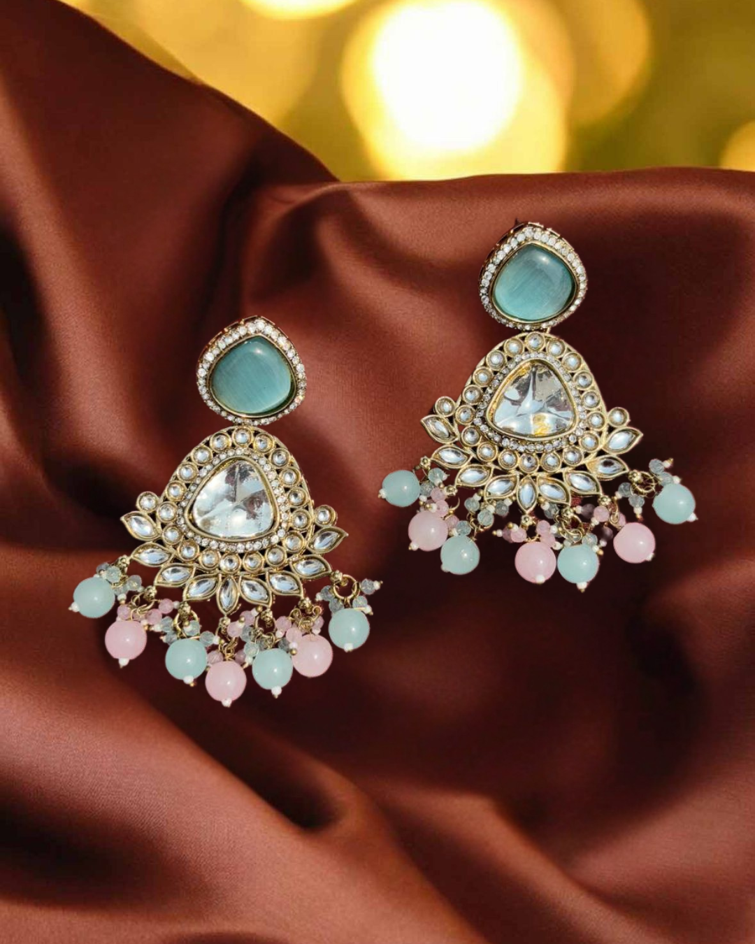 Mehfil Bloom Kundan Earrings