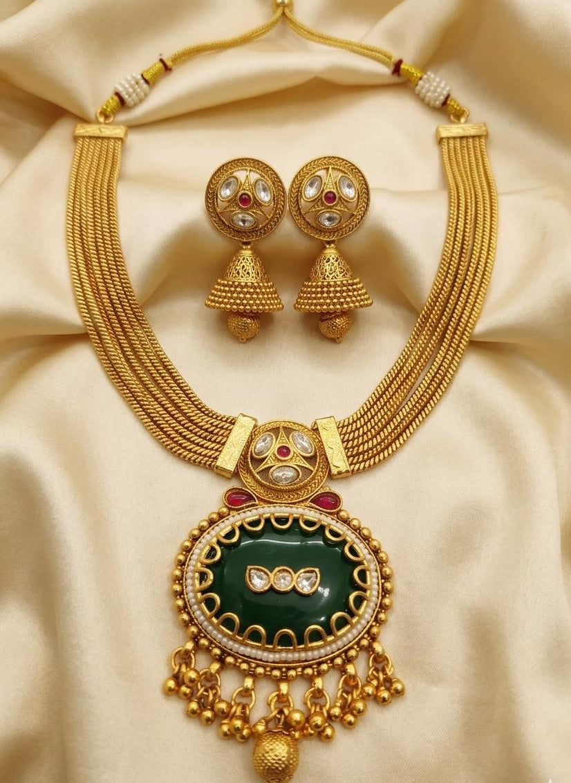 Rajwada Pushp Heritage Necklace Set