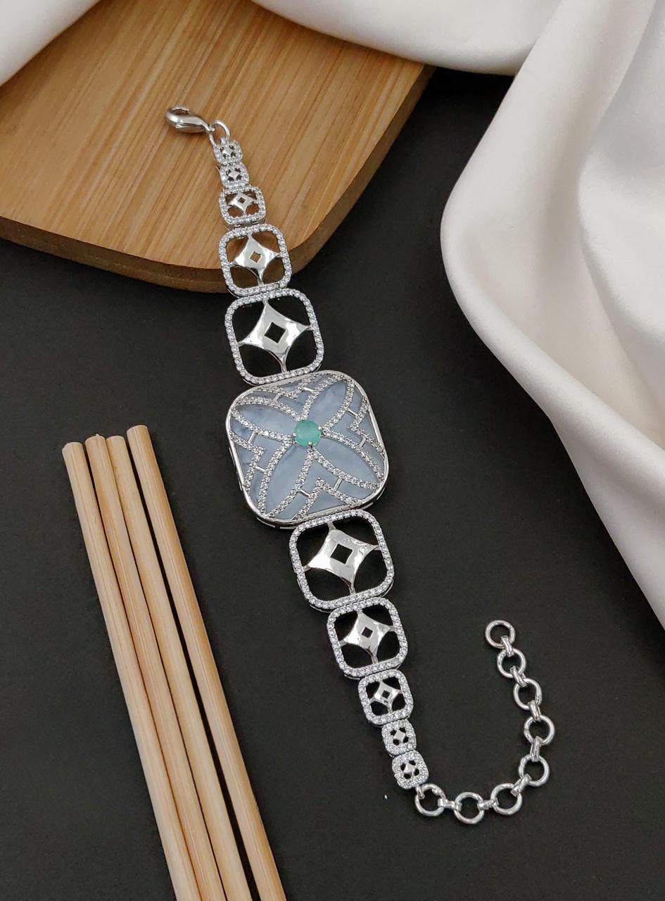 Elegant Square MOP Watch Bracelet