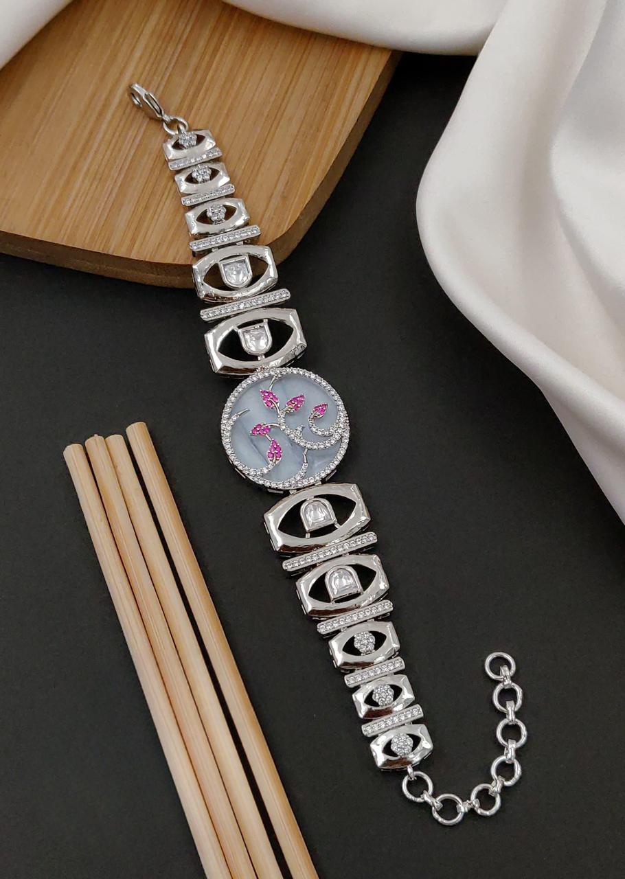 Elegant Square MOP Watch Bracelet
