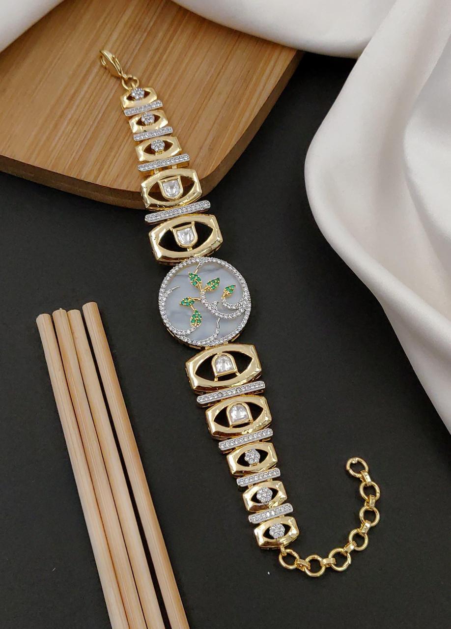 Elegant Square MOP Watch Bracelet
