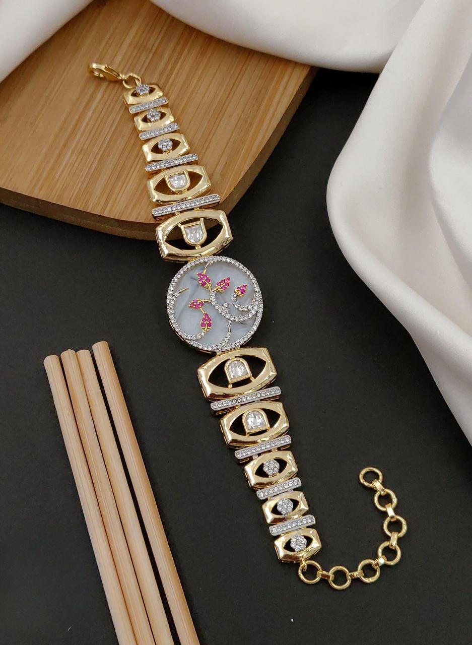 Elegant Square MOP Watch Bracelet