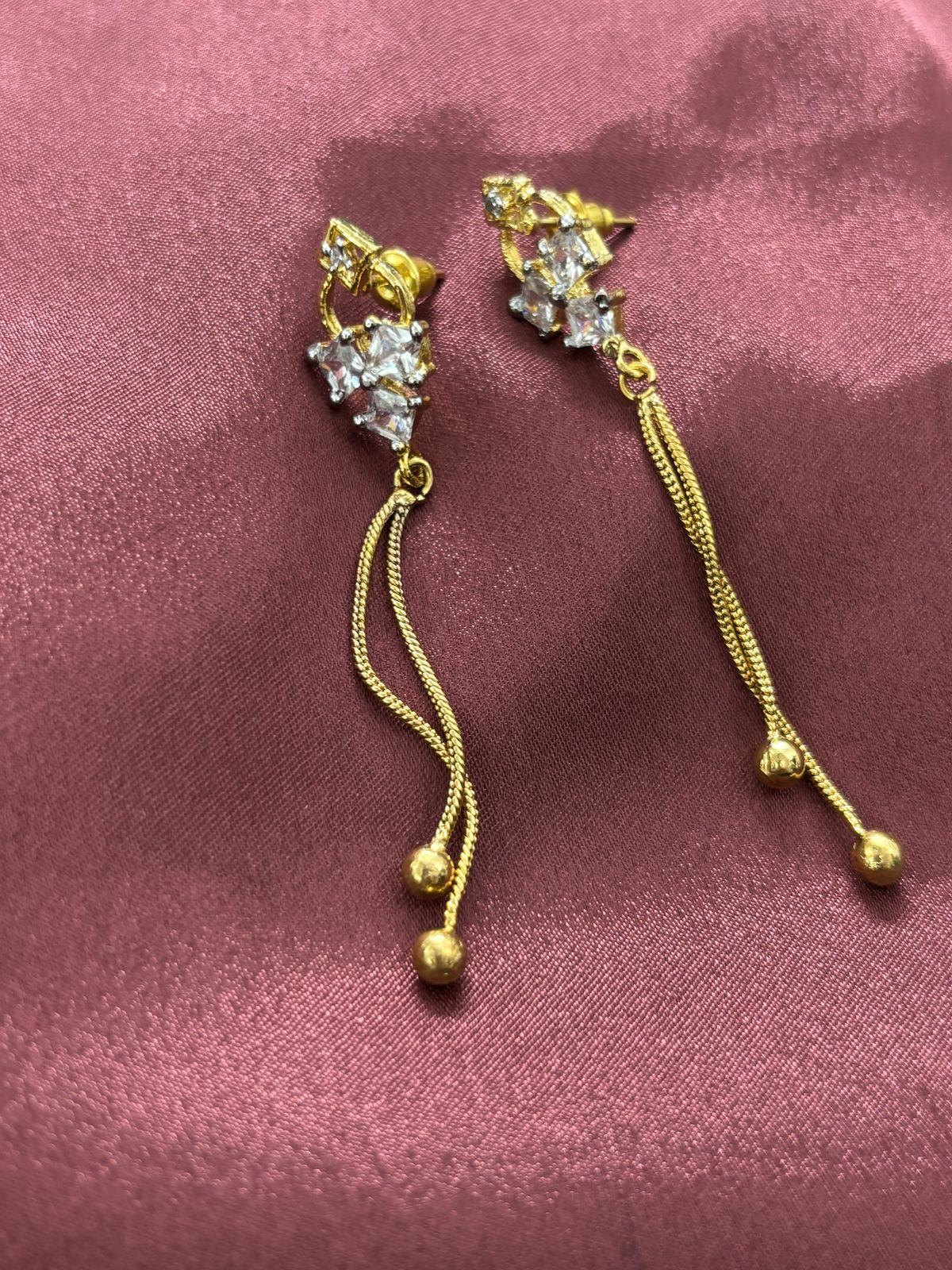 American Diamond Elegant Dangler Earrings
