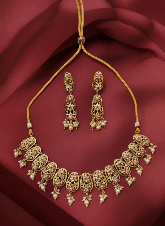Rajamukhi Necklace Set