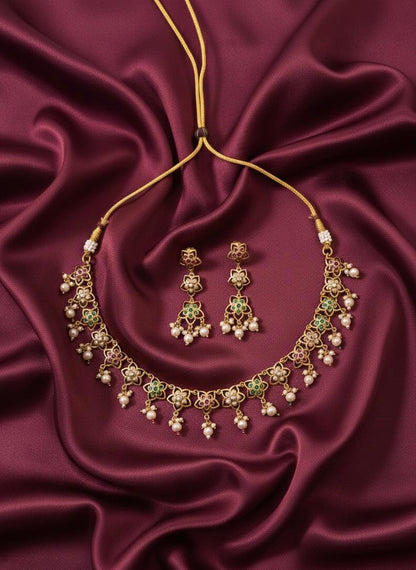 Gulbahaar Jadau Necklace Set
