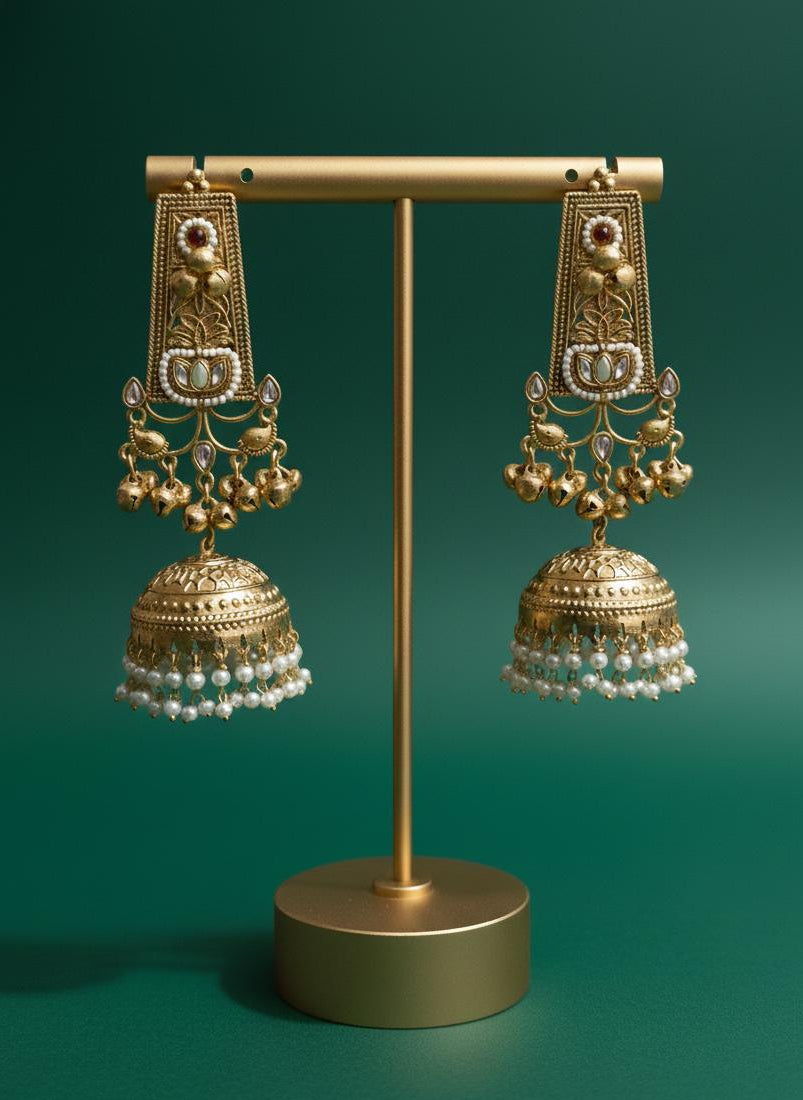 Aradhya Pearl Jhumka Earrings