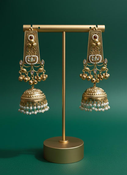Aradhya Pearl Jhumka Earrings