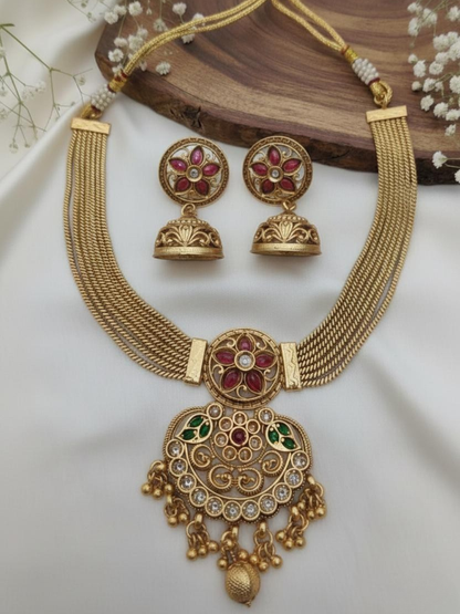 Rajwada Pushp Heritage Necklace Set