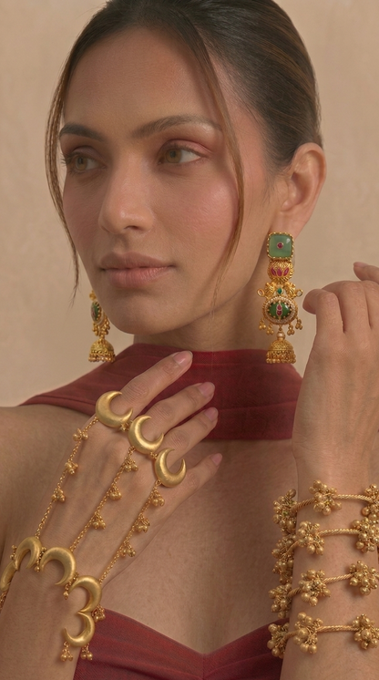 Gulposh Kashmiri Jhumki Earrings