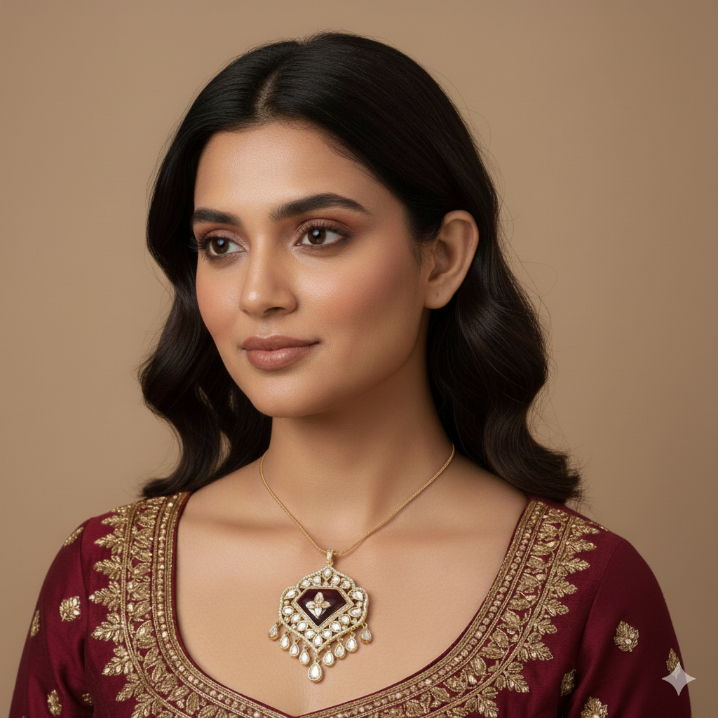 Zarika Moissanite Pendant Set