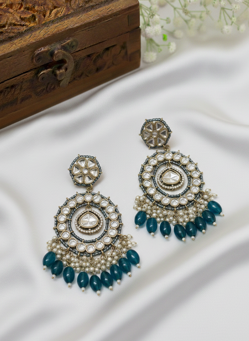 Meher Royal Blue Chandbalis