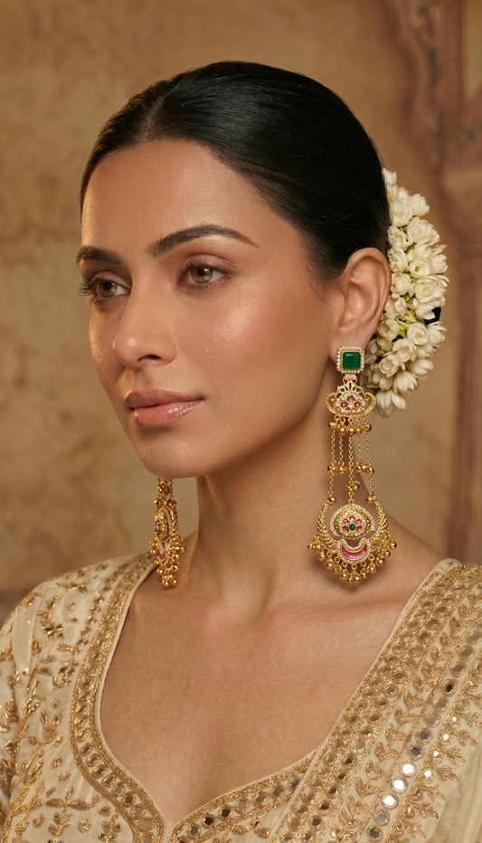 Rukhsar Royal Kashmiri Earrings