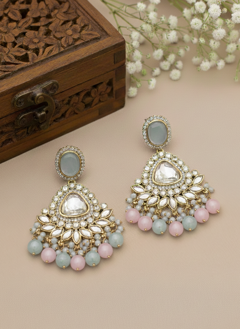 Mehfil Bloom Kundan Earrings