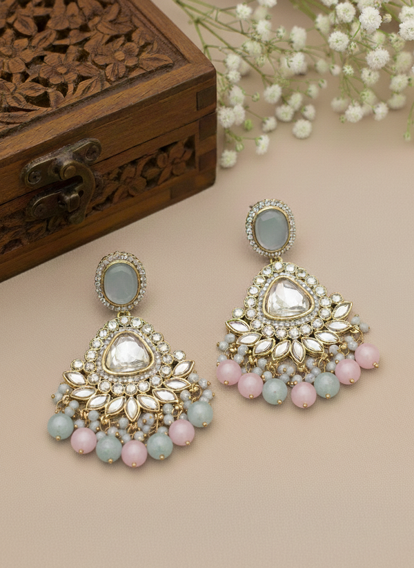 Mehfil Bloom Kundan Earrings