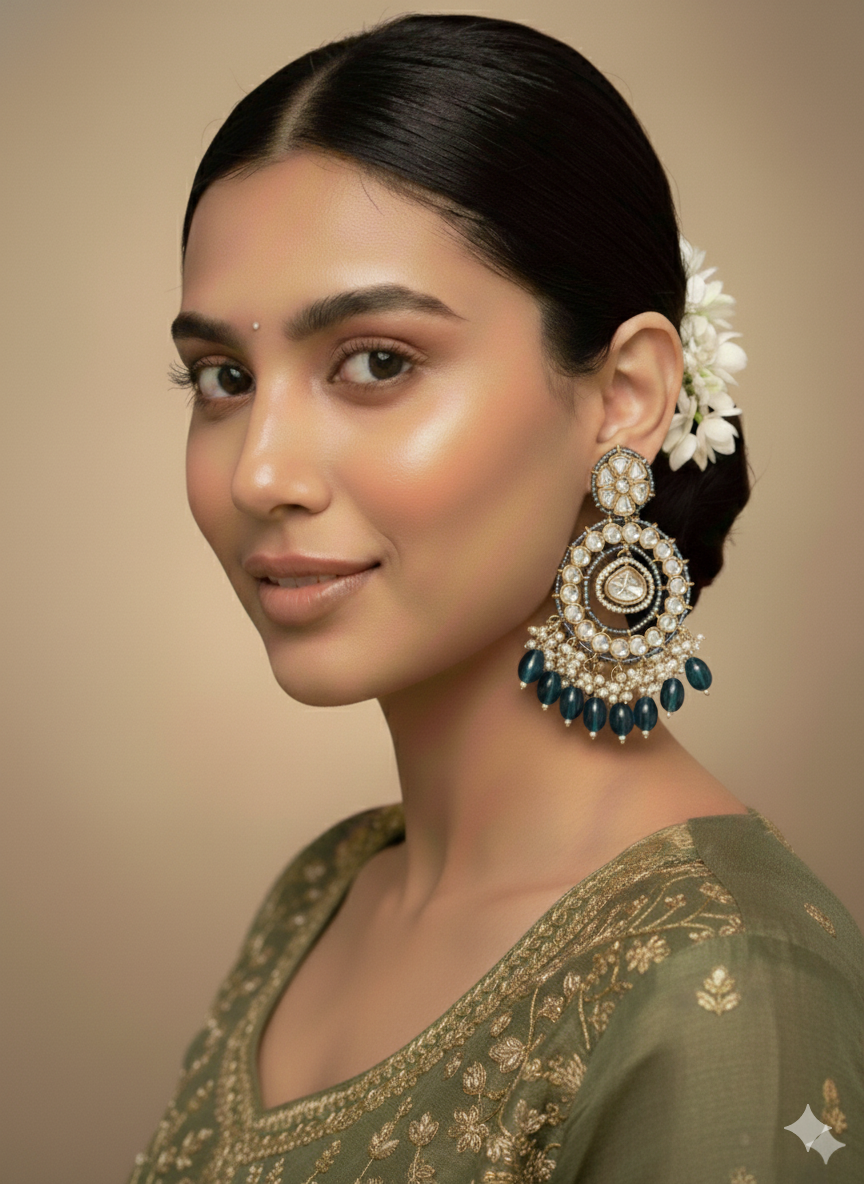 Meher Royal Blue Chandbalis