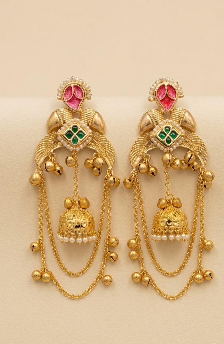 Rooh Kashmiri Jhumki Earrings