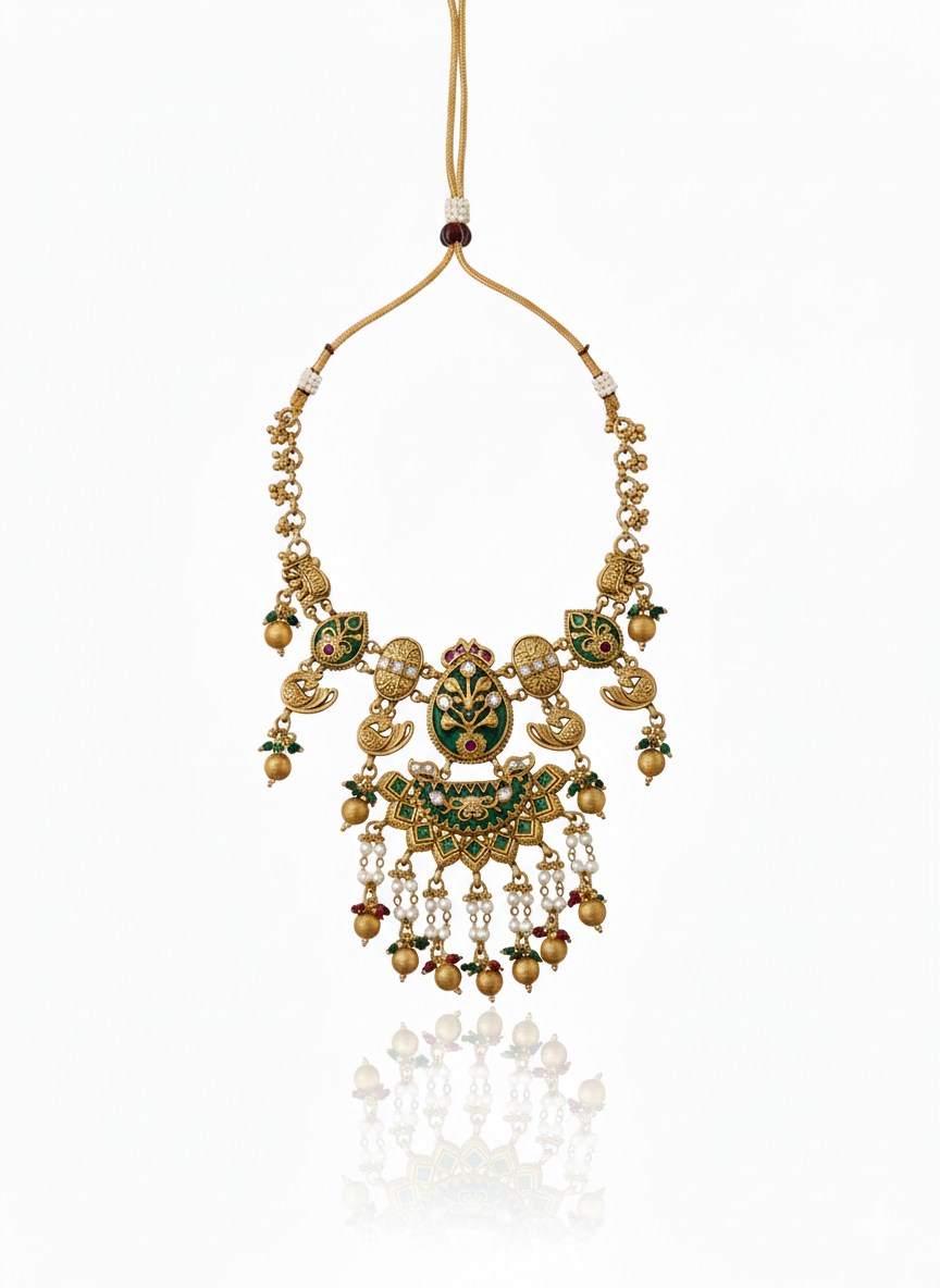 Padmahaar Jadau Temple Set