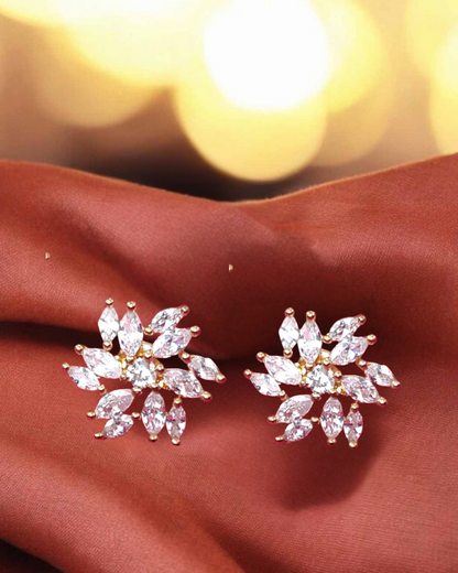 Dazzle Bloom Stud Earrings