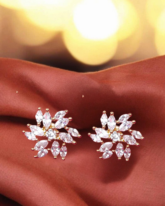 Dazzle Bloom Stud Earrings