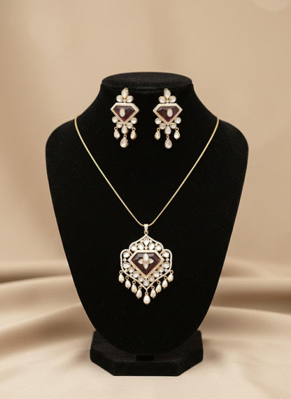 Zarika Moissanite Pendant Set