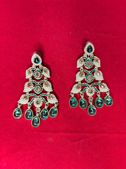 Emerald Royal Chandelier Earrings
