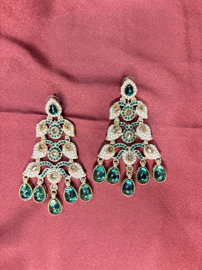 Emerald Royal Chandelier Earrings