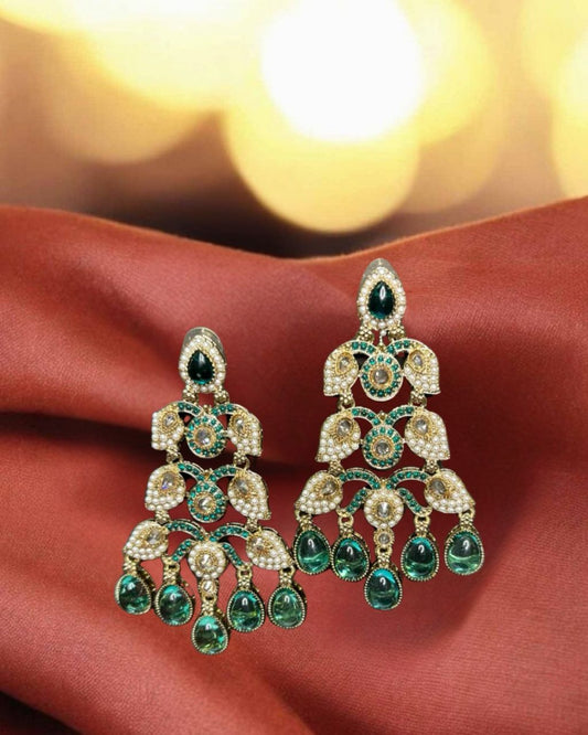 Emerald Royal Chandelier Earrings