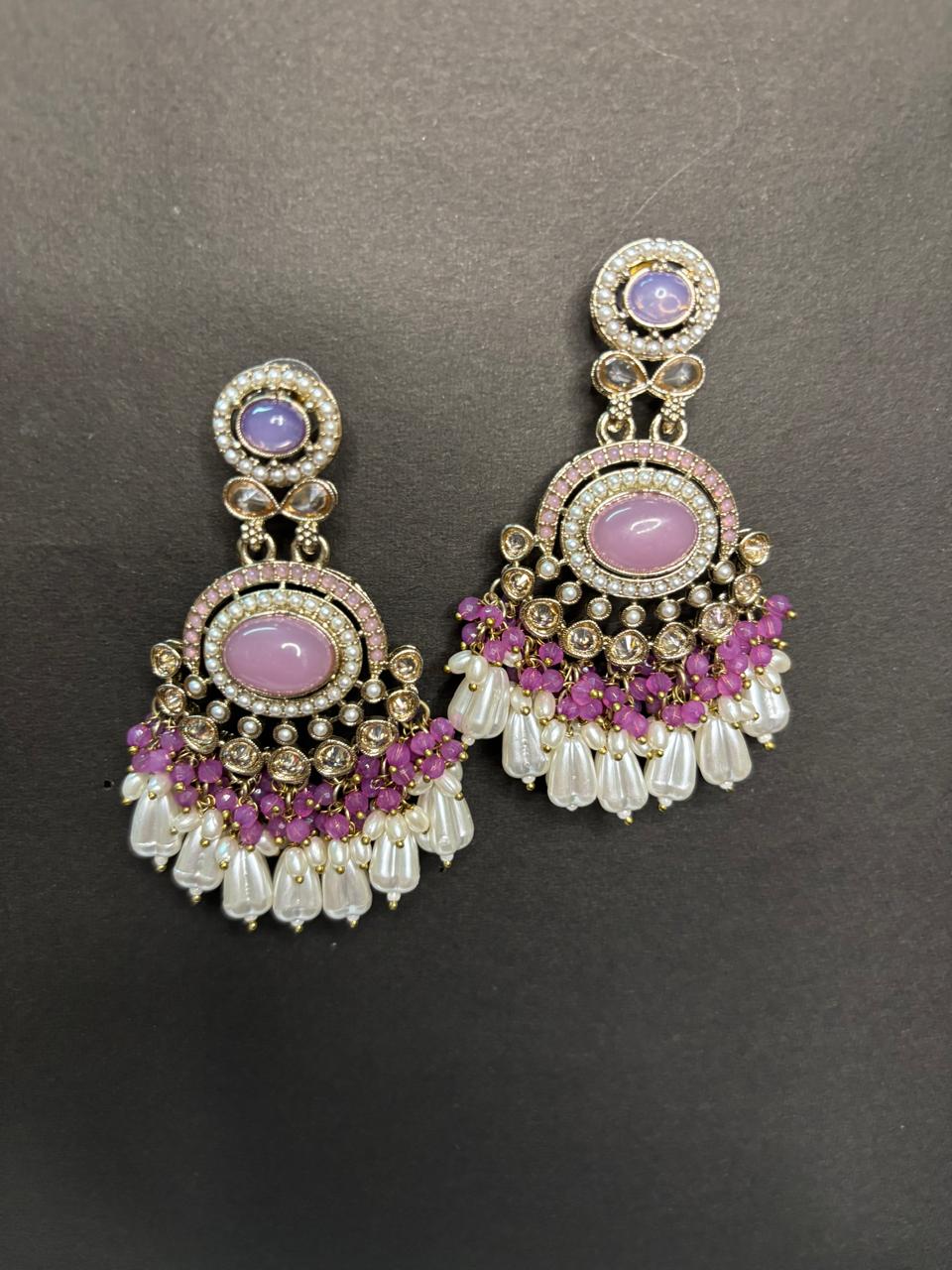 Nayra Dual tone Pearl Jhumki Earrings