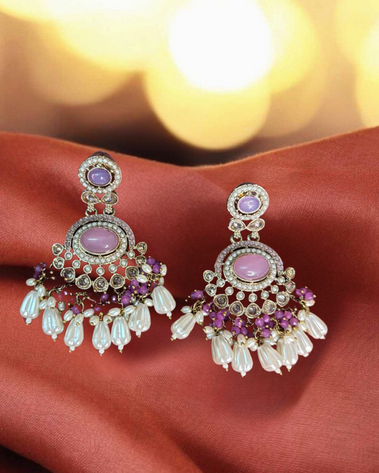 Nayra Dual tone Pearl Jhumki Earrings