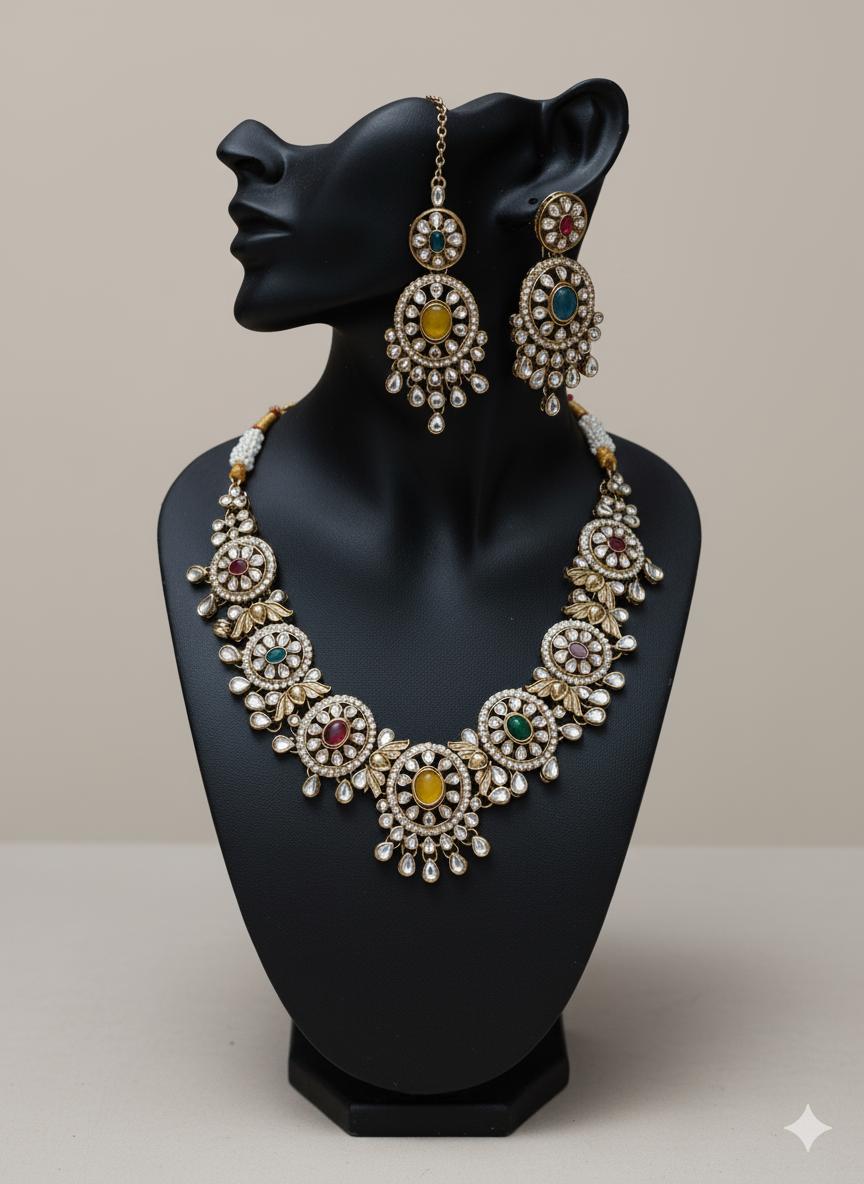 Navrang Kundan Haar Set