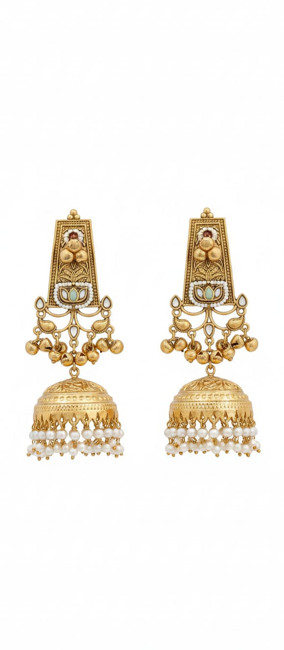 Aradhya Pearl Jhumka Earrings