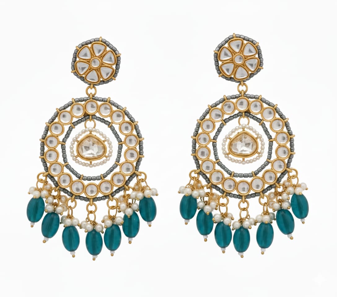 Meher Royal Blue Chandbalis