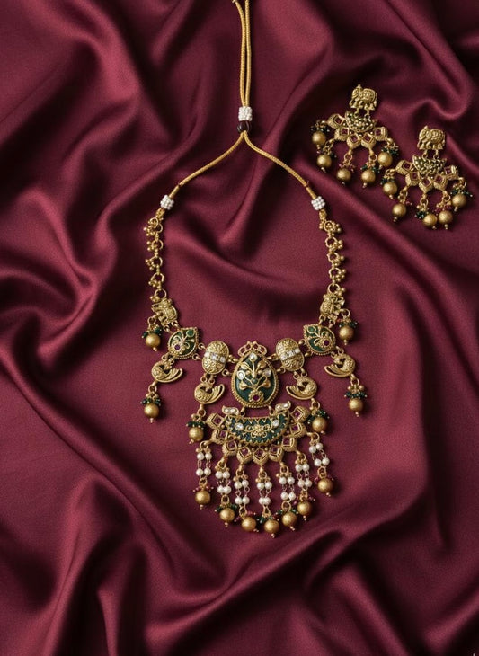 Padmahaar Jadau Temple Set