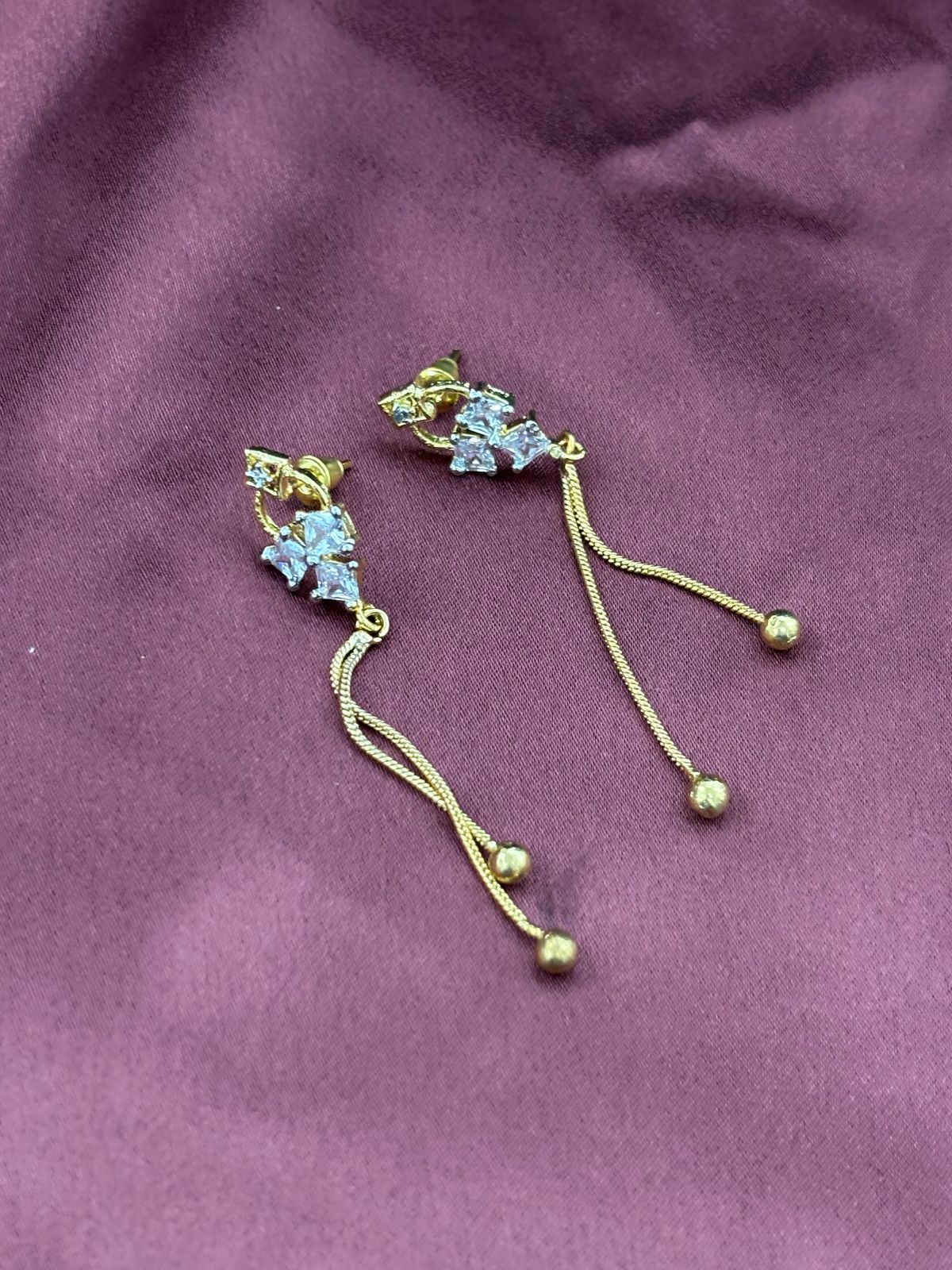 American Diamond Elegant Dangler Earrings
